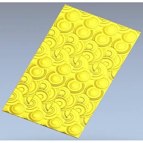 Concentric Flow Panel - decorative CNC panel STL