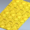 Concentric Flow Panel - decorative CNC panel STL