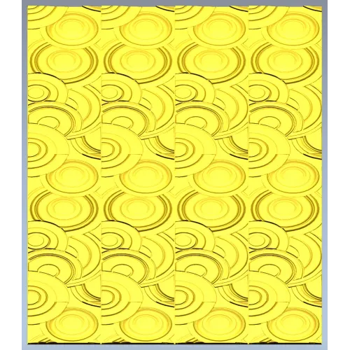 Concentric Flow Panel - decorative CNC panel STL