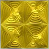 Ornamental Floral Square Panel STL for CNC