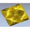 Ornamental Floral Square Panel STL for CNC