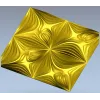 Ornamental Floral Square Panel STL for CNC