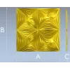 Ornamental Floral Square Panel STL for CNC