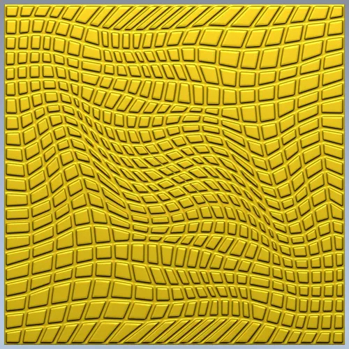 Warped Mosaic Decorative Panel STL