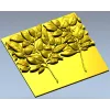 Twin Leaf Decorative Panel STL