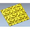 Ornate Floral Panel Relief STL
