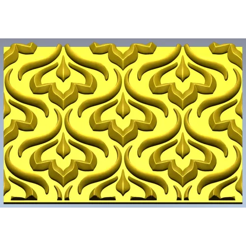 Ornate Floral Panel Relief STL
