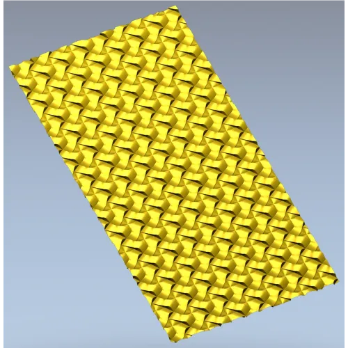 Woven Ribbon Decorative Panel STL for CNC