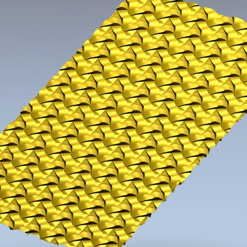 Woven Ribbon Decorative Panel STL for CNC