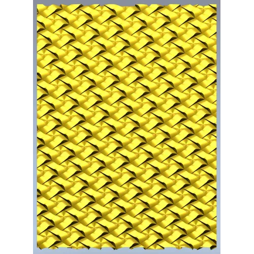 Woven Ribbon Decorative Panel STL for CNC