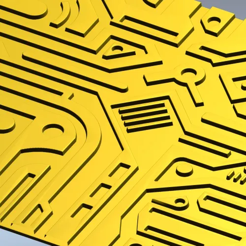 Панель "КиберЛабиринт" - 3D модель STL для ЧПУ