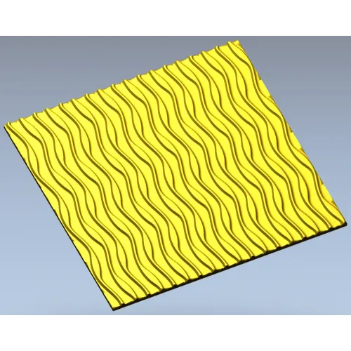 Wave Panel - seamless wavy relief STL for CNC