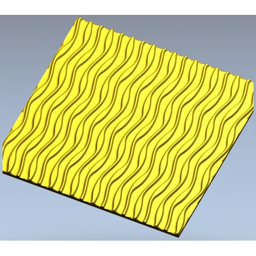 Wave Panel - seamless wavy relief STL for CNC