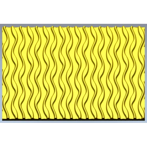 Wave Panel - seamless wavy relief STL for CNC