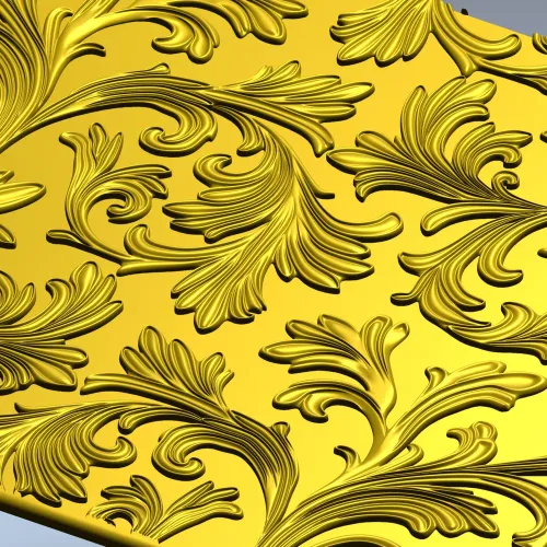 Акантовая декоративная панель - 3D модель STL для ЧПУ