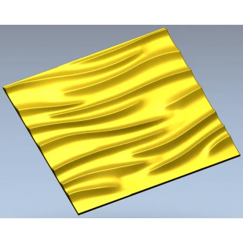 Волнообразная декоративная панель - 3D модель STL для ЧПУ