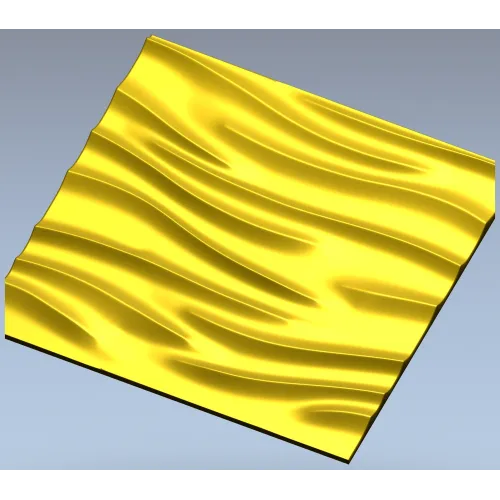 Волнообразная декоративная панель - 3D модель STL для ЧПУ
