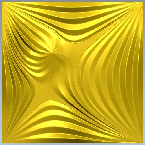 Radiant Wave Square Panel STL for CNC