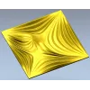 Radiant Wave Square Panel STL for CNC