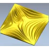 Radiant Wave Square Panel STL for CNC