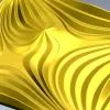 Radiant Wave Square Panel STL for CNC