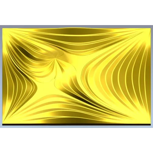 Radiant Wave Square Panel STL for CNC