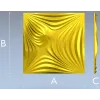 Radiant Wave Square Panel STL for CNC