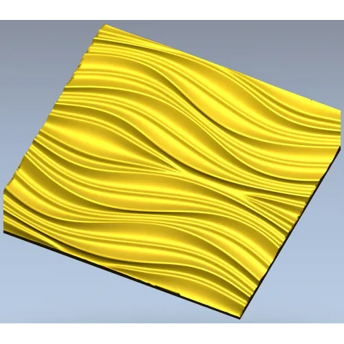 Волновая декоративная 3D панель в формате STL для ЧПУ