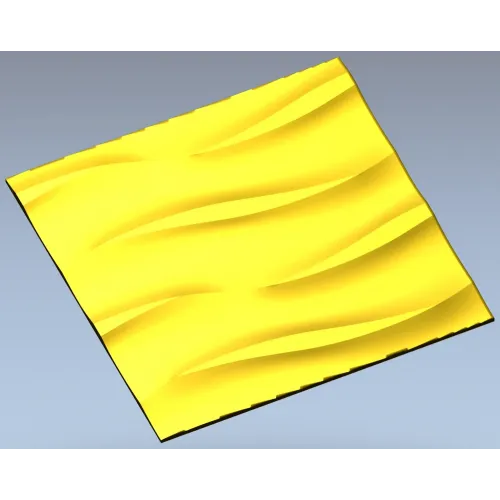 Undulating Wave Decorative Panel STL