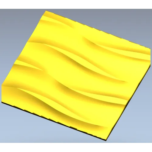 Undulating Wave Decorative Panel STL