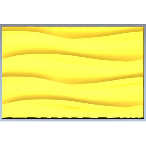 Undulating Wave Decorative Panel STL