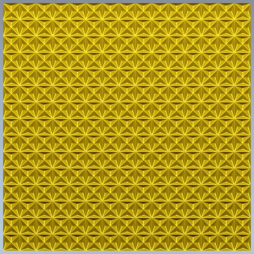 Star-Flower Relief Panel STL for CNC
