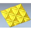 Квадратная 3D панель "Лотос-модуль" - stl для ЧПУ