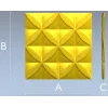Квадратная 3D панель "Лотос-модуль" - stl для ЧПУ