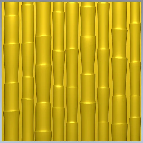Bamboo Relief Panel STL for CNC