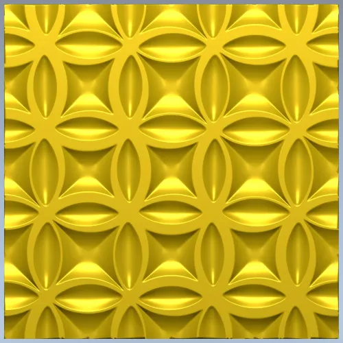Petal Mosaic Decorative Panel STL