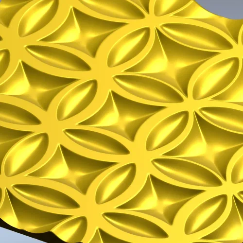 Petal Mosaic Decorative Panel STL
