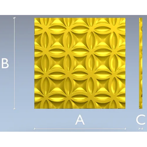 Petal Mosaic Decorative Panel STL
