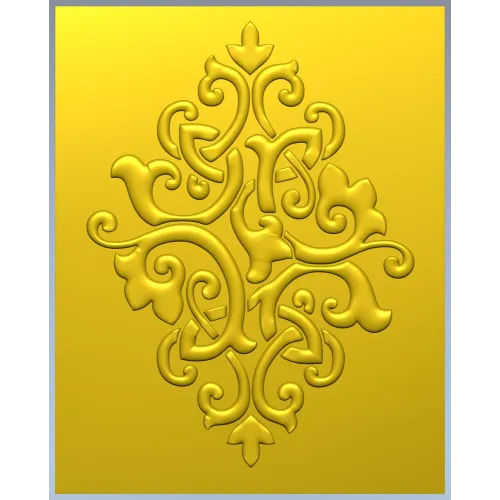 Arabesque Diamond Relief Panel STL