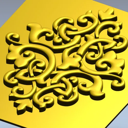 Arabesque Diamond Relief Panel STL