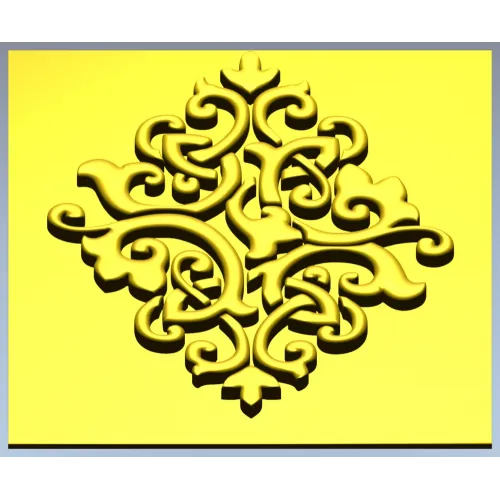 Arabesque Diamond Relief Panel STL