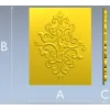 Arabesque Diamond Relief Panel STL