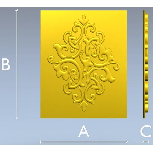 Arabesque Diamond Relief Panel STL