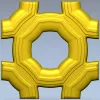 Helios Rosette - high-relief STL 3D model for CNC carving