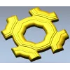 Helios Rosette - high-relief STL 3D model for CNC carving