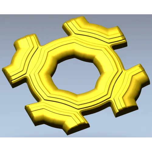 Helios Rosette - high-relief STL 3D model for CNC carving