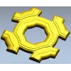 Helios Rosette - high-relief STL 3D model for CNC carving