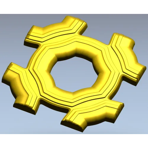 Helios Rosette - high-relief STL 3D model for CNC carving