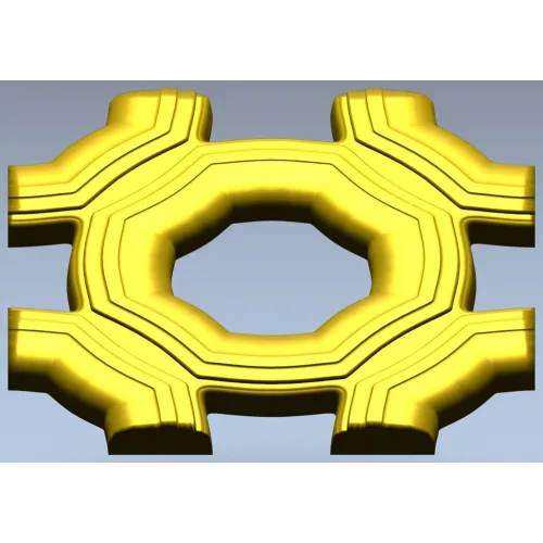 Helios Rosette - high-relief STL 3D model for CNC carving