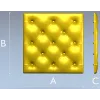 Стеганая декоративная панель Капитоне - 3D модель STL для ЧПУ
